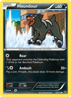 Pokémon-Karte Houndour 055/101