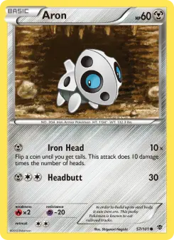 Pokémon-Karte Aron 057/101