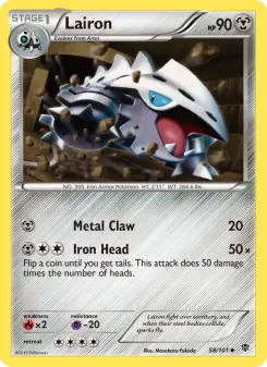 Pokémon-Karte Lairon 058/101