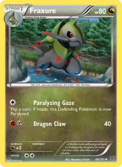 Pokémon-Karte Fraxure 068/101