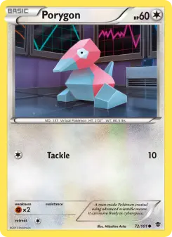 Pokémon-Karte Porygon 072/101