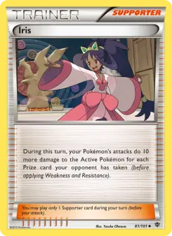 Pokémon-Karte Iris 081/101