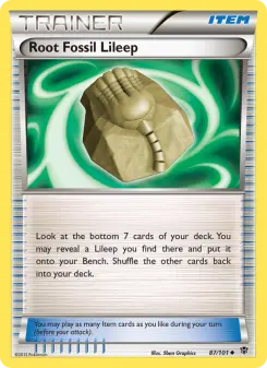 Pokémon-Karte Root Fossil Lileep 087/101