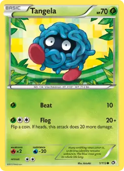 Pokémon-Karte Tangela 001/113