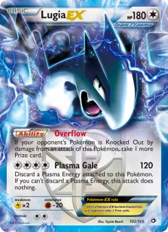 Pokémon-Karte Lugia-EX 102/113