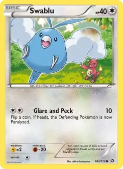 Pokémon-Karte Swablu 103/113