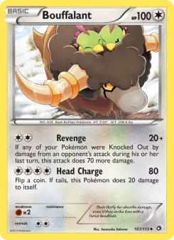 Pokémon-Karte Bouffalant 107/113