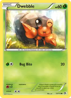 Pokémon-Karte Dwebble 013/113