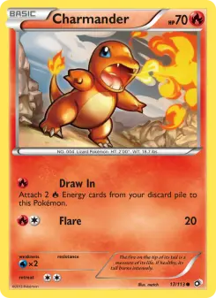 Pokémon-Karte Charmander 017/113