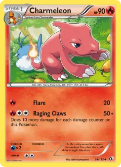 Pokémon-Karte Charmeleon 018/113
