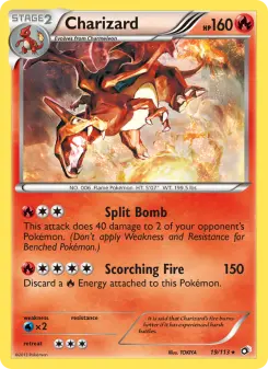 Pokémon-Karte Charizard 019/113