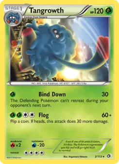 Pokémon-Karte Tangrowth 002/113