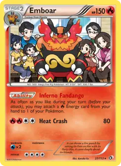 Pokémon-Karte Emboar 027/113
