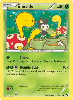 Pokémon-Karte Shuckle 003/113