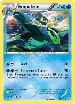 Pokémon-Karte Empoleon 035/113