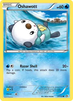 Pokémon-Karte Oshawott 037/113