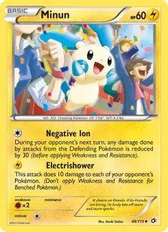 Pokémon-Karte Minun 048/113