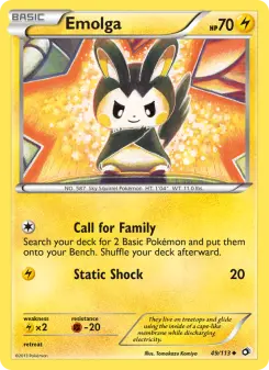 Pokémon-Karte Emolga 049/113