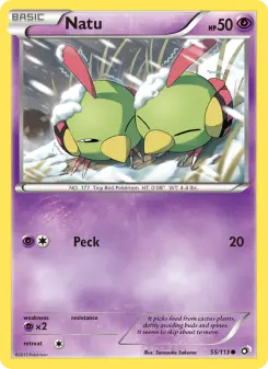 Pokémon-Karte Natu 055/113