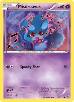 Pokémon-Karte Misdreavus 057/113