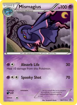 Pokémon-Karte Mismagius 058/113