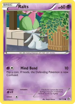 Pokémon-Karte Ralts 059/113