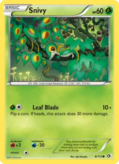Pokémon-Karte Snivy 006/113