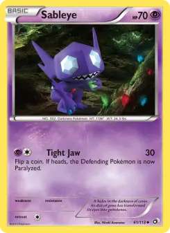 Pokémon-Karte Sableye 061/113