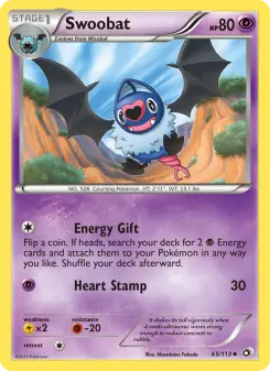 Pokémon-Karte Swoobat 065/113