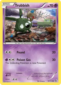 Pokémon-Karte Trubbish 067/113