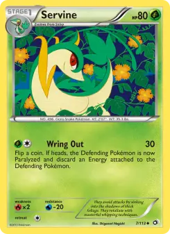 Pokémon-Karte Servine 007/113