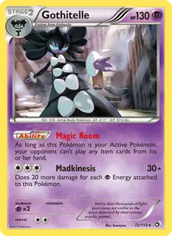 Pokémon-Karte Gothitelle 072/113