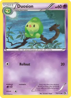 Pokémon-Karte Duosion 075/113