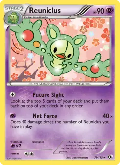 Pokémon-Karte Reuniclus 076/113