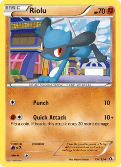 Pokémon-Karte Riolu 079/113