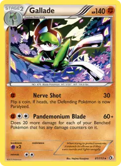 Pokémon-Karte Gallade 081/113