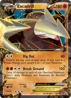 Pokémon-Karte Excadrill-EX 082/113