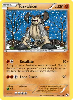 Pokémon-Karte Terrakion 084/113