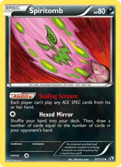 Pokémon-Karte Spiritomb 087/113