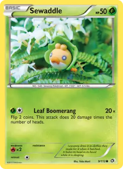 Pokémon-Karte Sewaddle 009/113