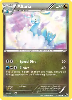 Pokémon-Karte Altaria 092/113