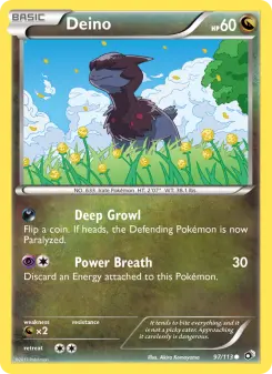 Pokémon-Karte Deino 097/113
