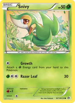 Pokémon-Karte Snivy RC1