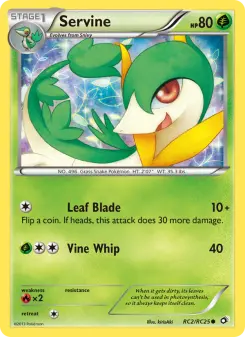 Pokémon-Karte Servine RC2