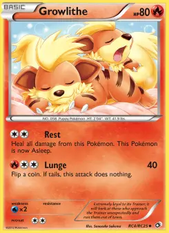 Pokémon-Karte Growlithe RC4