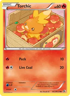 Pokémon-Karte Torchic RC5