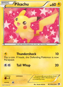 Pokémon-Karte Pikachu RC7