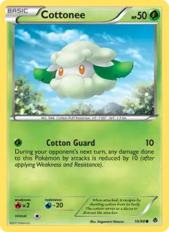 Pokémon-Karte Cottonee 010/098