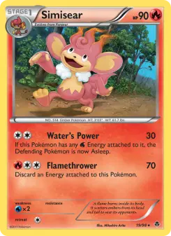 Pokémon-Karte Simisear 019/098
