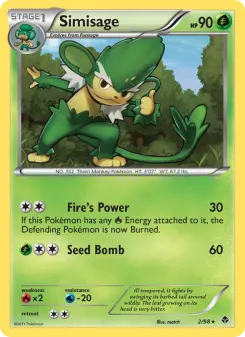 Pokémon-Karte Simisage 002/098